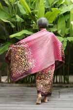 Kembang Cecek Kain + Shawl Set (Pink & Purple)