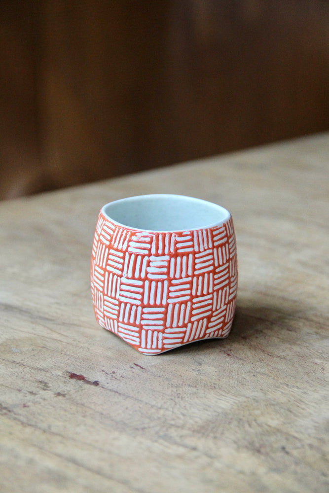 Gedek Espresso Cup (Orange & White)