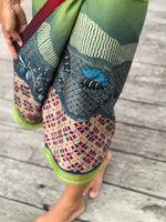 Kawung Batu Karang Cotton Sarung Ikat (Green)