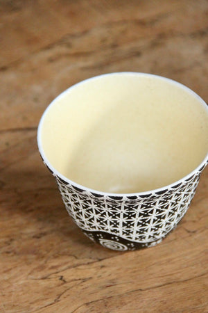 Langit Senja Chinese Teacup (Black & Cream)
