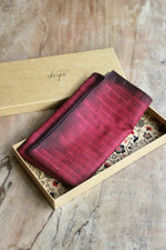 Shibori Table Runner + Gift Box (Red)