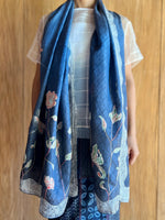 Gardenia Scarf (Indigo)