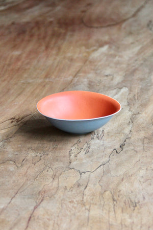 Small Flanging Bowl (Teal & Orange)