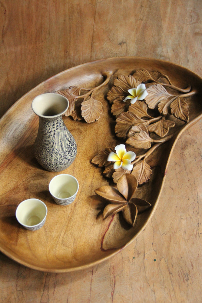 Large Kamboja Handcarved Tray