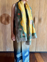 Nuansa Bunga Shawl (Green & Yellow)