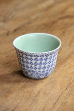 Langit Senja Chinese Teacup (Blue & Light Green)
