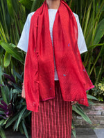 Doodle Scarf (Red)