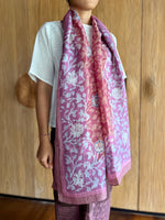 Kembang Solo Silk Shawl (Pink)