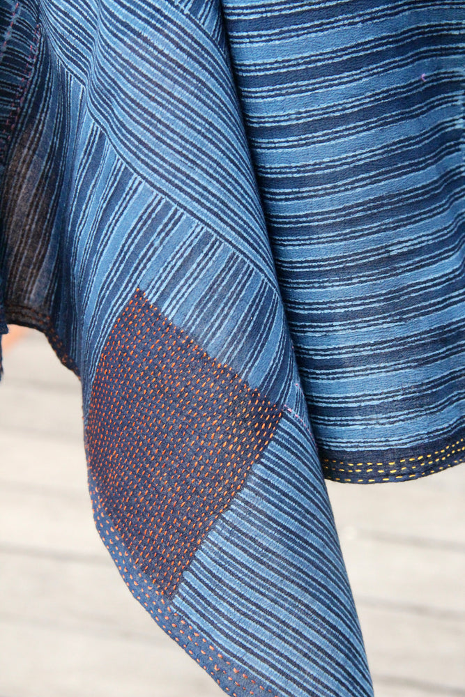 
            
                Load image into Gallery viewer, Lurik Sulam Shawl (Blue)
            
        