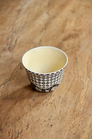 Langit Senja Chinese Teacup (Black & Cream)