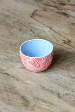 Beras Tumpah Round Cup (Orange & Blue)