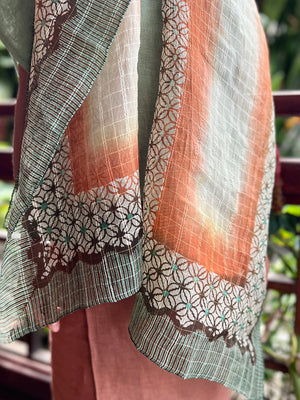 Laut Kawung Silk Scarf