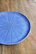 Medium Herringbone Flat Plate (Washed Blue)