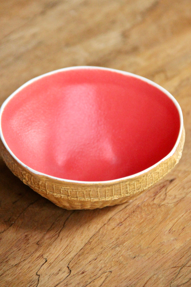 
            
                Load image into Gallery viewer, Small Keranjang Bowl (Yellow Ochre &amp;amp; Red)
            
        