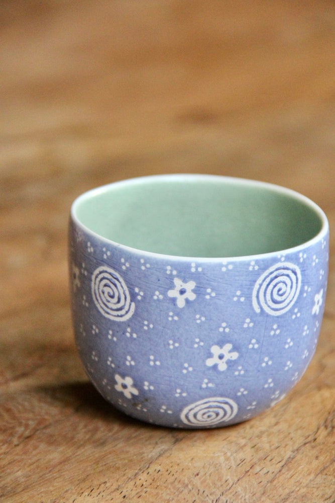 
            
                Load image into Gallery viewer, Angin Ribut Round Cup (Blue &amp;amp; Light Green)
            
        