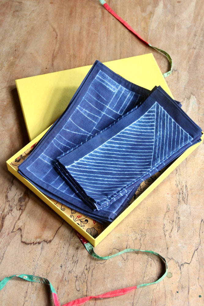 Table for Five: Shibori Placemat & Napkin Set