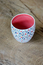 Small Walang Cup (Red, Blue & White)