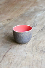 Awan Round Cup (Brown & Coral)