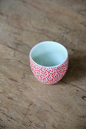 Awan Sake Cup (Red & White)