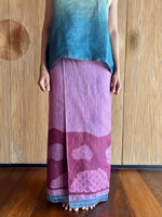 Kawung Galar Sarung Ikat (Purple & Blue)