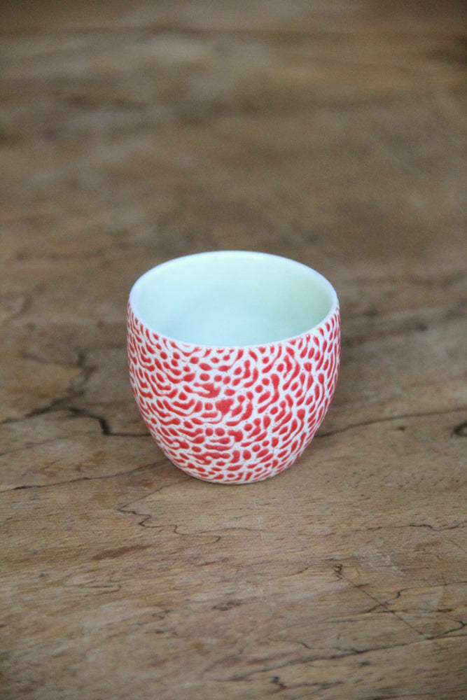 Awan Sake Cup (Red & White)