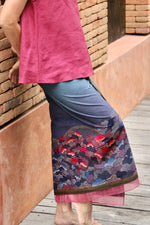 Ombak Cotton Sarung Ikat (Blue, Purple & Pink)