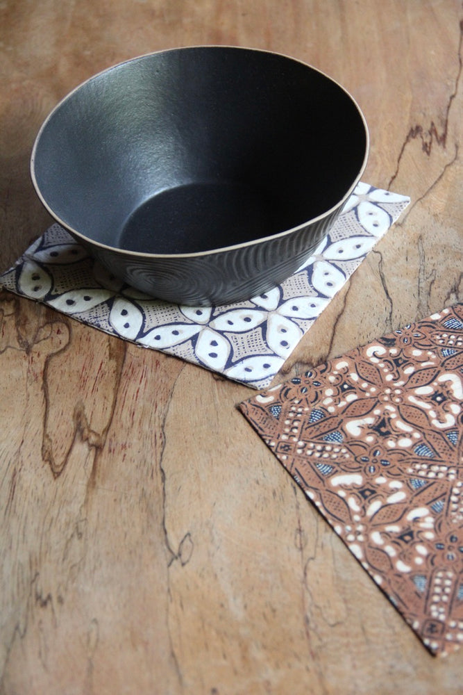 5-piece Batik Bowl Coaster Set A