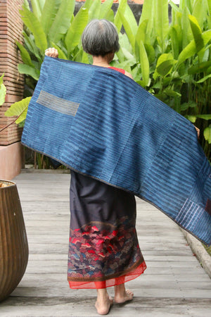 Lurik Sulam Shawl (Blue)