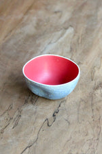 Garis Small Organic Bowl (Blue & Red)
