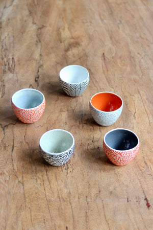 5-Piece Sake Cup Set C + Gift Box