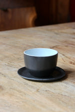 Round Cup & Saucer Set (Black & White)