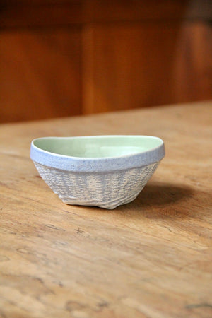 Small Keranjang Bowl (Washed Blue & Light Green)