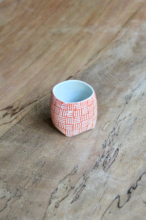 Gedek Espresso Cup (Orange & White)