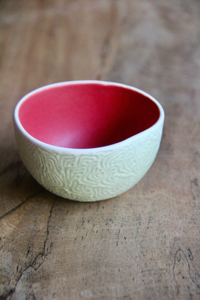 Awan Small Bowl (Green & Red)