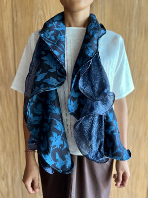 Wakame Silk Stole (Kembang)