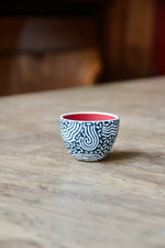 Beras Tumpah Sake Cup (Black & Red)