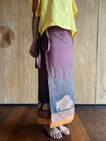 Parang Shibori Sarung Ikat (Purple, Black & Orange)