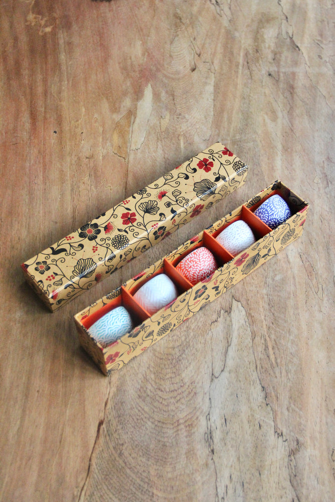 5-Piece Sake Cup Set A + Gift Box