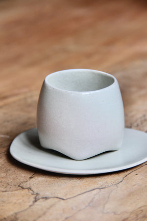 Gedek Stoneware Espresso Cup & Saucer