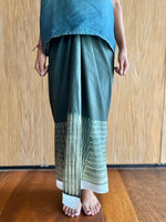 Shibori Cotton Knot Sarung Ikat (Teal)