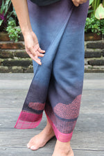 LEMAH - Geo Sarung Ikat (Pink & Blue)