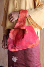 LEMAH - Appliqué Knot Bag (Red)