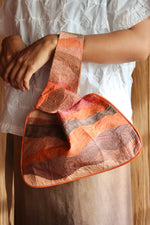 LEMAH - Appliqué Knot Bag (Orange)