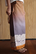 LEMAH - Laut Kawung Sarung Ikat (Light & Dark Brown)